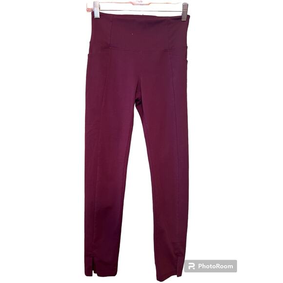 Athleta Mercer Purple Tights XS with Pockets - Picture 1 of 5